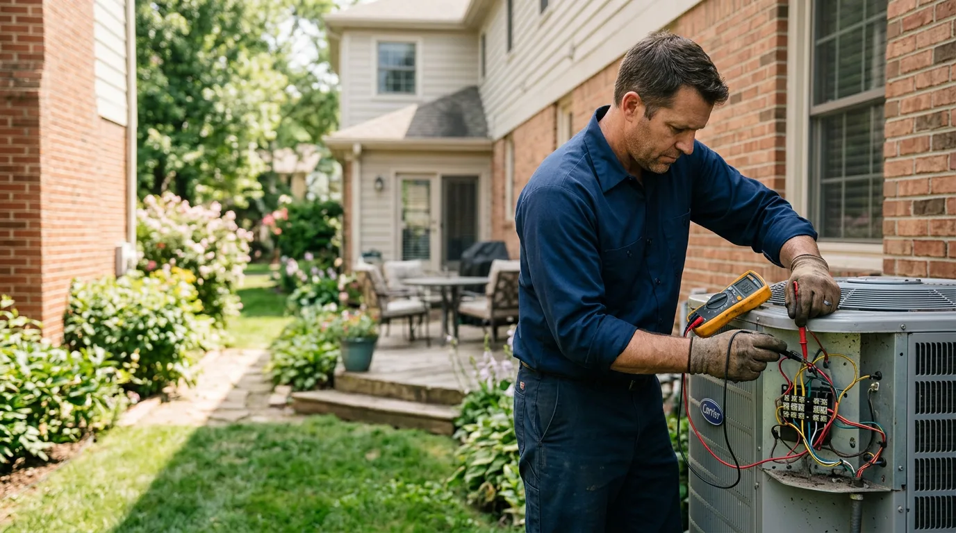 HVAC technician working near Booker, TX